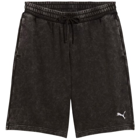 Spodenki męskie Puma Ess Elevated Relaxed Wash czarno-szare 688052 01