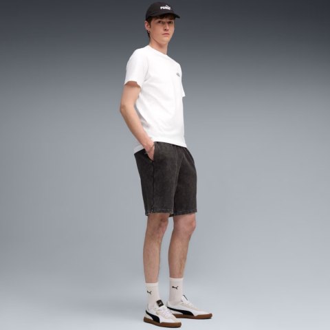 Spodenki męskie Puma Ess Elevated Relaxed Wash czarno-szare 688052 01