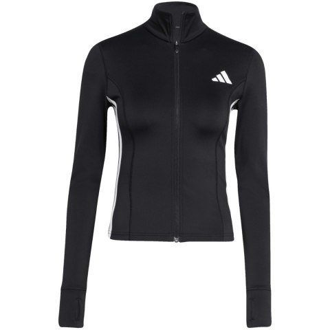 Bluza damska adidas Workout Essentials 3-Stripes Zip Through czarna KB7843