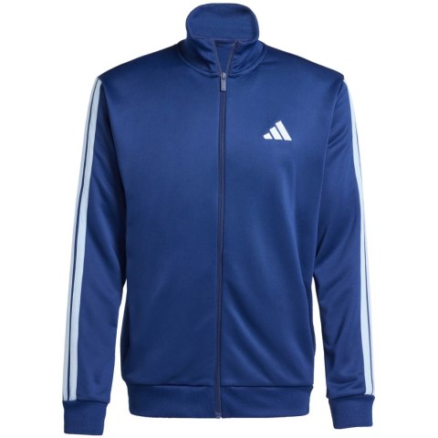 Dres męski adidas Sportswear Basic 3-Stripes French Terry niebieski JI8873