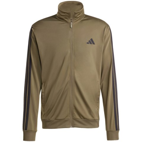 Dres męski adidas Sportswear Basic 3-Stripes Tricot Tracksuit khaki JI8854