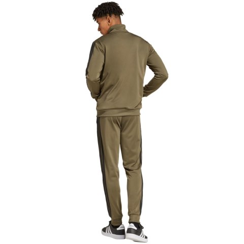 Dres męski adidas Sportswear Basic 3-Stripes Tricot Tracksuit khaki JI8854