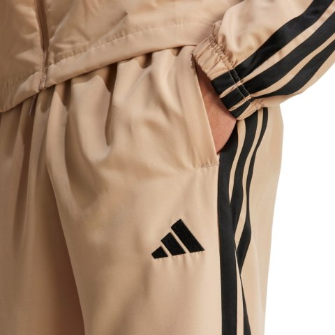 Dres męski adidas Sportswear Basic 3-Stripes Woven beżowy JX3149