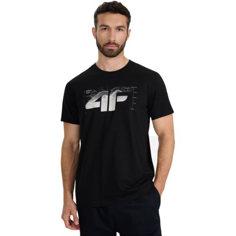 Koszulka męska 4F M2359 głęboka czerń 4FWAW25TTSHM2359 20S