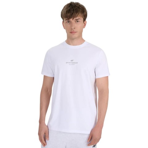 Koszulka męska 4F M2961 biała 4FWAW25TTSHM2961 10S