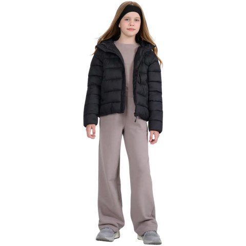 Kurtka pikowana dla dzieci 4F U0704 głęboka czerń 4FJWAW25TDJAU0704 20S