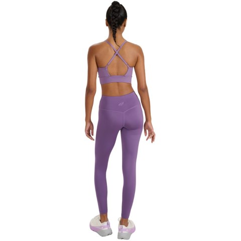 Legginsy damskie 4F FNK F360 fioletowe 4FWAW25TFTIF360 53S