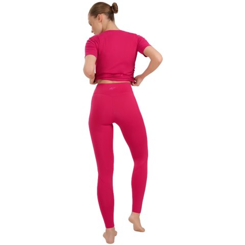 Legginsy damskie 4F FNK F369 różowe 4FWAW25TFTIF369 54S