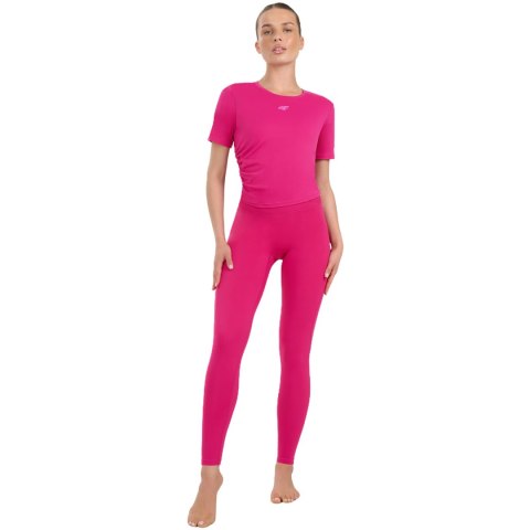 Legginsy damskie 4F FNK F369 różowe 4FWAW25TFTIF369 54S