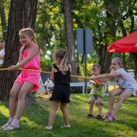 Lina animacyjna Poli 10 m niebieska Akson