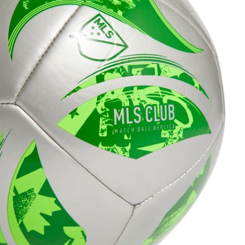Piłka nożna adidas MLS Club srebrno-zielona JH1307