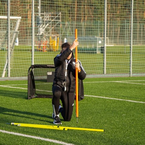 Tyczka treningowa Yakima Sport metalowa końcówka pomarańczowa 100684