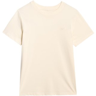 Koszulka damska 4F F2970 kremowa 4FWAW25TTSHF2970 12S