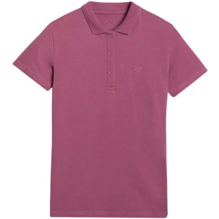 Koszulka damska polo 4F F554 burgund 4FWAW25TPTSF554 60S