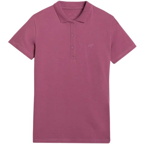 Koszulka damska polo 4F F554 burgund 4FWAW25TPTSF554 60S