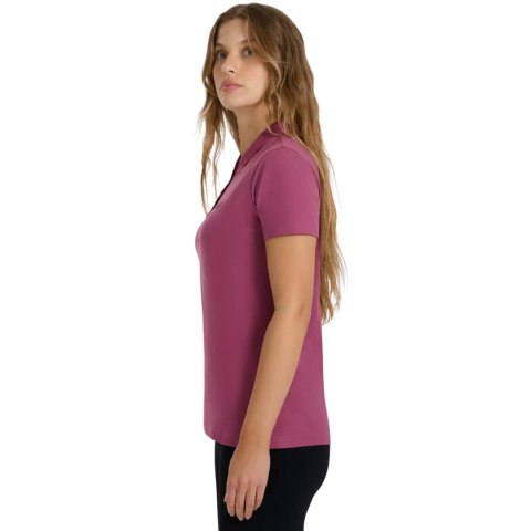 Koszulka damska polo 4F F554 burgund 4FWAW25TPTSF554 60S