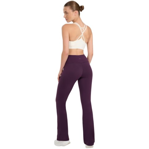 Legginsy damskie 4F CAS F1195 ciemny fiolet 4FWAW25TTROF1195 50S