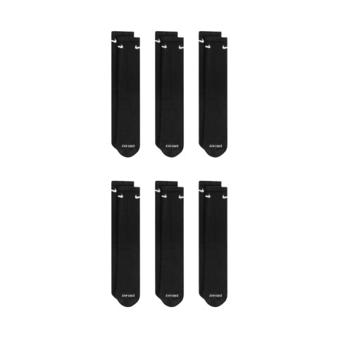 Skarpety Nike Everyday Plus Cush 6 par czarne SX6897 010