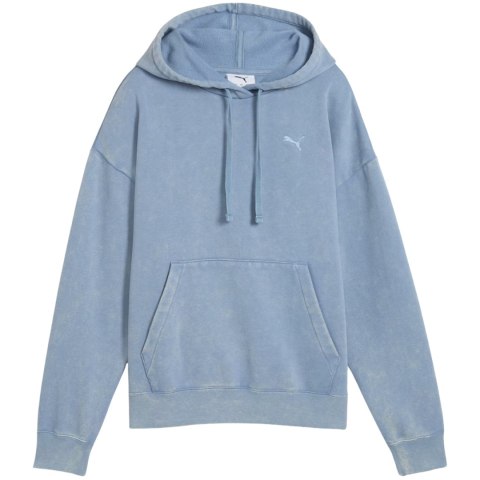 Bluza damska Puma ESS Elevated Relaxed Wash Hoodie niebieska 688103 34