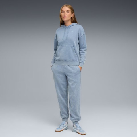 Bluza damska Puma ESS Elevated Relaxed Wash Hoodie niebieska 688103 34