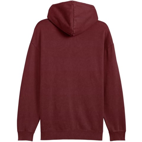 Bluza męska Puma ESS Elevated Relaxed Wash Hoodie bordowa 688049 96