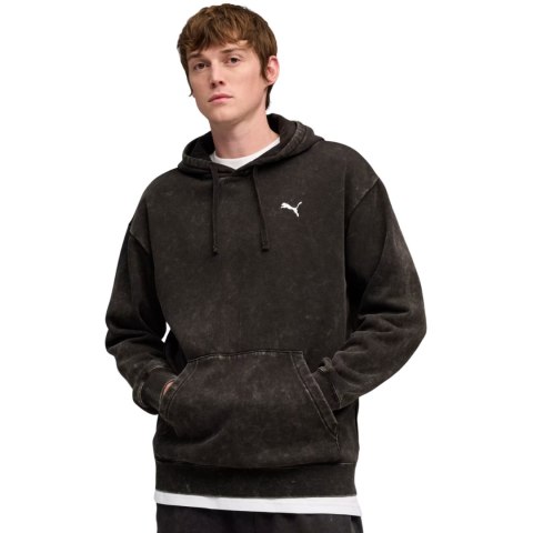 Bluza męska Puma ESS Elevated Relaxed Wash Hoodie czarna 688049 01