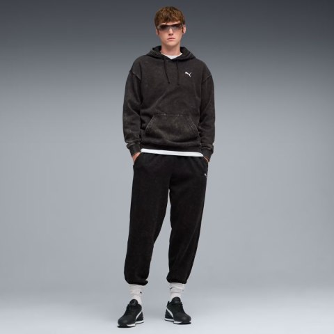 Bluza męska Puma ESS Elevated Relaxed Wash Hoodie czarna 688049 01