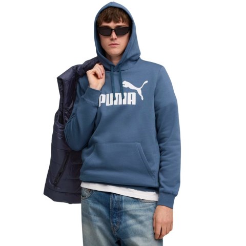 Bluza męska Puma ESS No.1 Logo Hoodie FL niebieska 682571 80