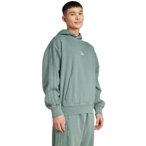 Bluza męska adidas A SZN W FL HD zielona JL6538
