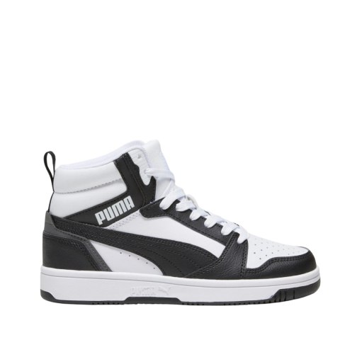 Buty dla dzieci Puma Rebound V6 Mid biało-czarne 393831 01