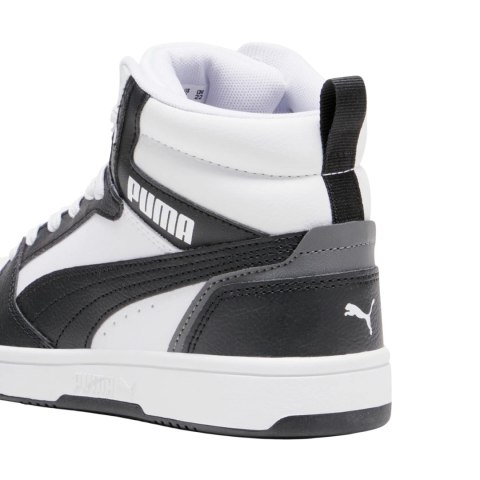 Buty dla dzieci Puma Rebound V6 Mid biało-czarne 393831 01