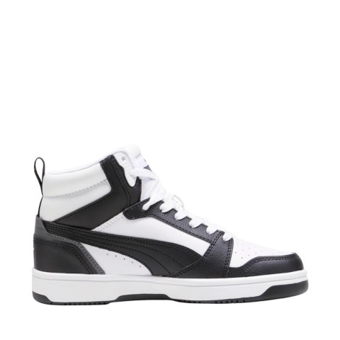 Buty dla dzieci Puma Rebound V6 Mid biało-czarne 393831 01
