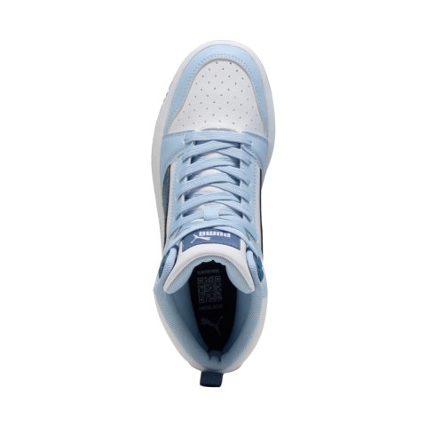 Buty dla dzieci Puma Rebound V6 Mid biało-niebieskie 393831 32