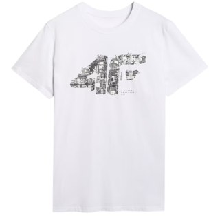 Koszulka męska 4F M3132 biała 4FWAW25TTSHM3132 10S