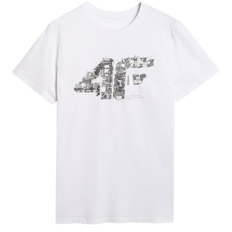 Koszulka męska 4F M3132 biała 4FWAW25TTSHM3132 10S