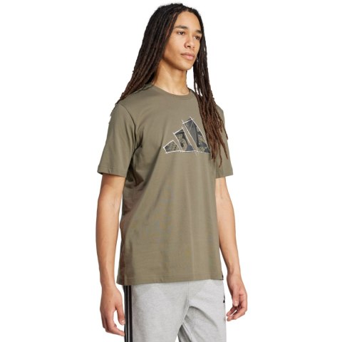 Koszulka męska adidas Logo Graphic oliwkowa KA9801