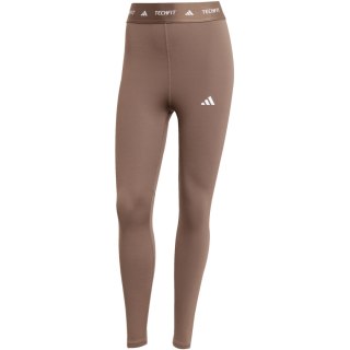 Legginsy damskie adidas Techfit 7/8 brązowe JW5181