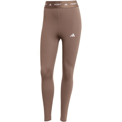 Legginsy damskie adidas Techfit 7/8 brązowe JW5181