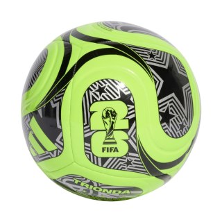 Piłka nożna adidas World Cup 26 Trionda Club zielono-czarna JD8052