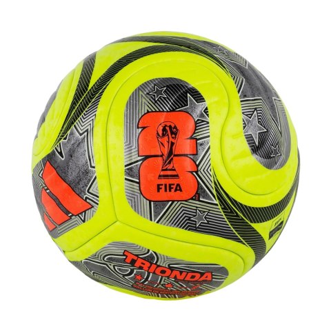 Piłka nożna adidas World Cup 26 Trionda Pro Winter zielono-czarno-srebrna JD8023