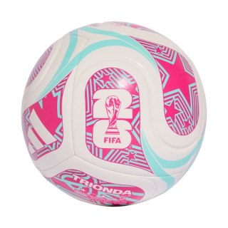 Płka nożna adidas World Cup 26 Trionda Club biało-różowo-błękitna JD8054