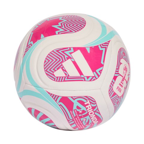 Płka nożna adidas World Cup 26 Trionda Club biało-różowo-błękitna JD8054
