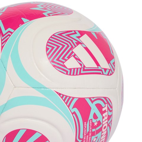 Płka nożna adidas World Cup 26 Trionda Club biało-różowo-błękitna JD8054