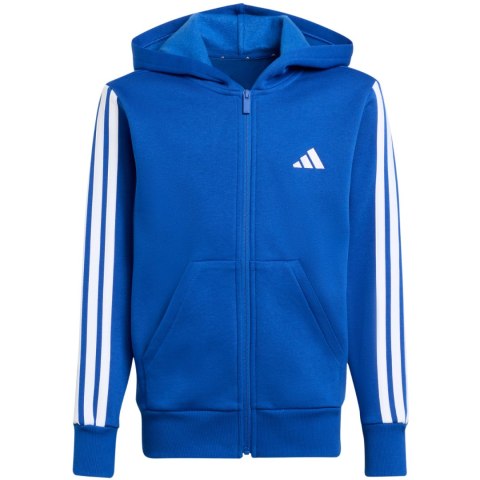 Bluza dla dzieci adidas Essentials Full-Zip Hoodie niebieska JY4977