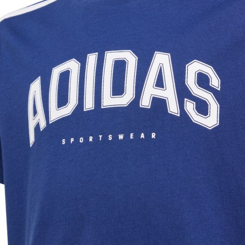 Koszulka dla dzieci adidas Codes Collegiate Graphic Tee granatowa JL6138