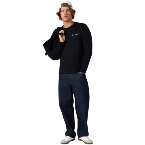 Koszulka męska Champion Longsleeve Tee czarna 221799 KK001