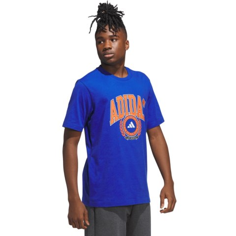 Koszulka męska adidas Varsity Crest niebieska JN2515