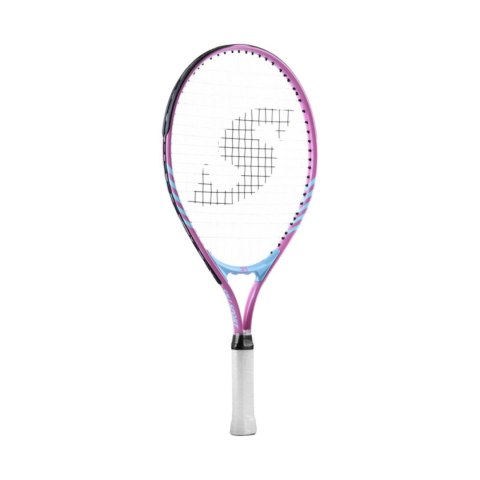 Rakieta do tenisa ziemnego Smj Teloon Girl 21 junior różowo-niebieska