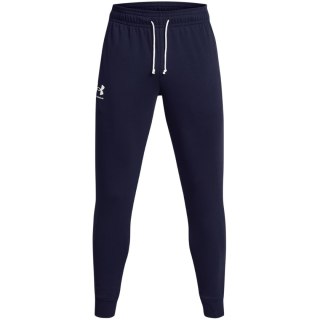 Spodnie męskie Under Armour Rival Terry Jogger granatowe 1380843 410