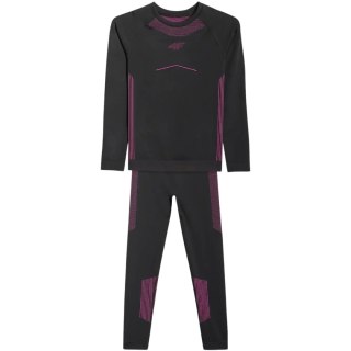 Bielizna bezszwowa dla dziewczynki 4F F250 głęboka czerń 4FJWAW25USEAF250 20S